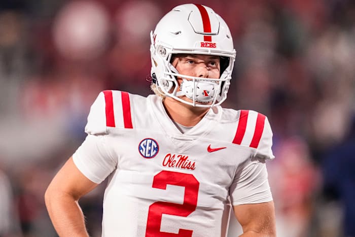 Ole Miss Rebels QB Jaxson Dart vs. the Georgia Bulldogs